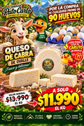 Promoción de 90 huevos + Queso de Cabra Ovalle